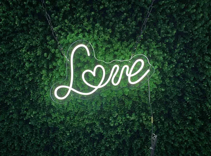 Love - Semn Luminos LED Neon