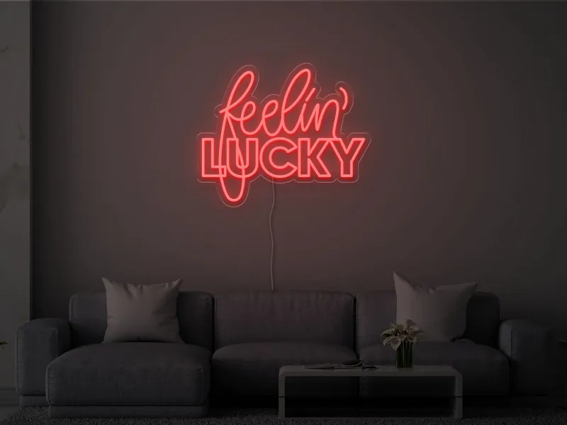 Feelin' Lucky - Semn Luminos LED Neon
