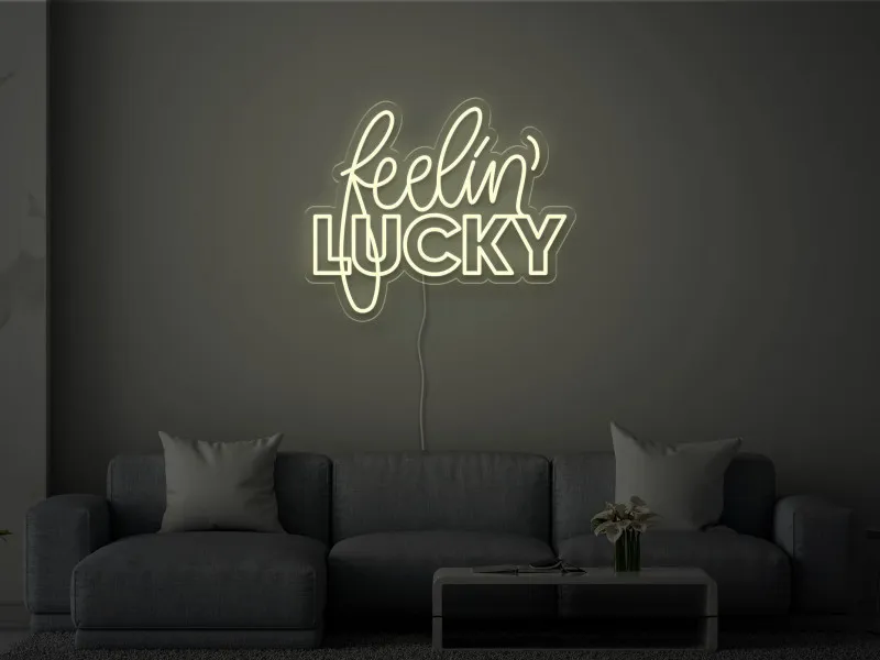Feelin' Lucky - Semn Luminos LED Neon