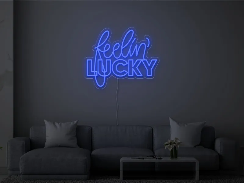 Feelin' Lucky - Semn Luminos LED Neon