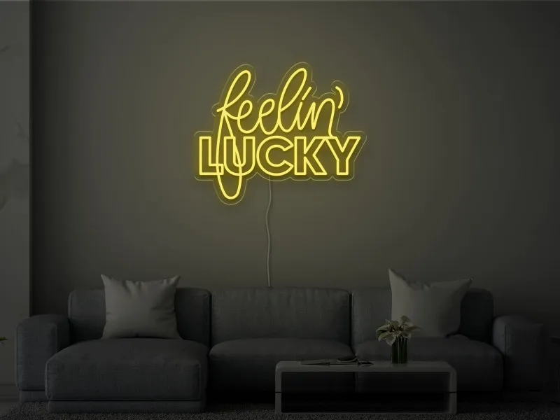 Feelin' Lucky - Semn Luminos LED Neon