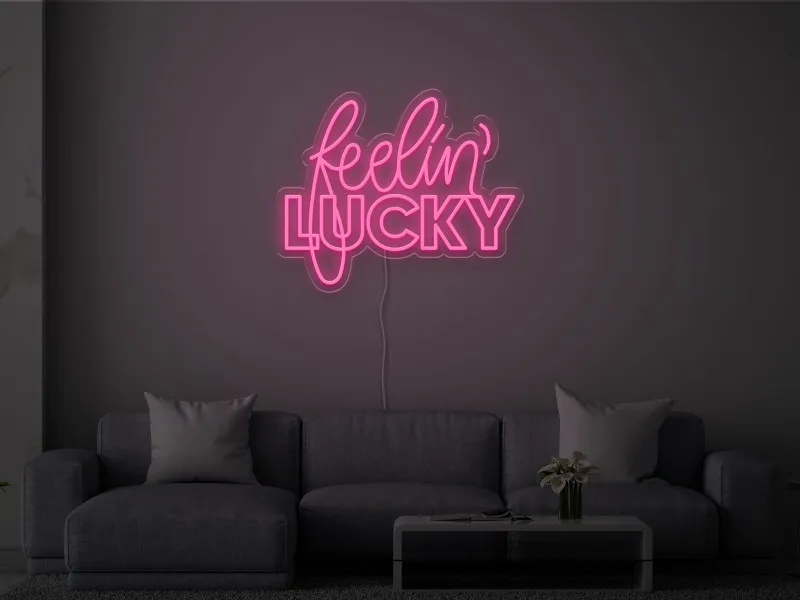 Feelin' Lucky - Semn Luminos LED Neon