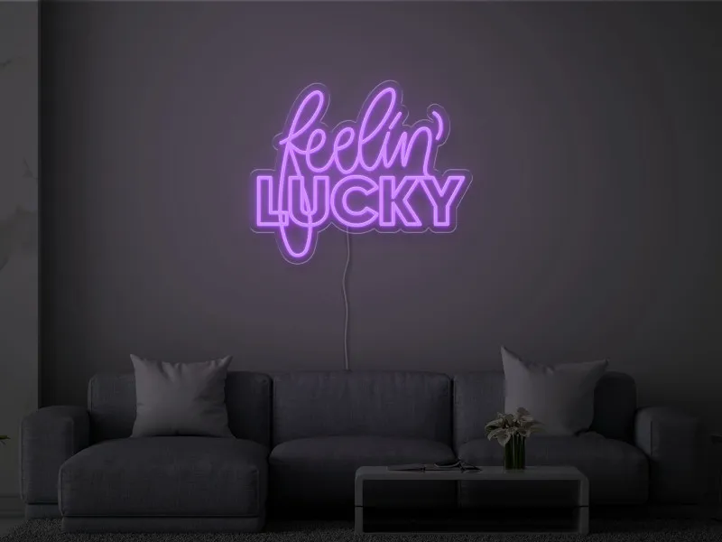 Feelin' Lucky - Semn Luminos LED Neon