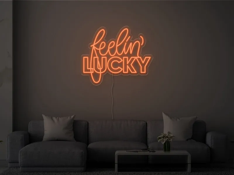 Feelin' Lucky - Semn Luminos LED Neon