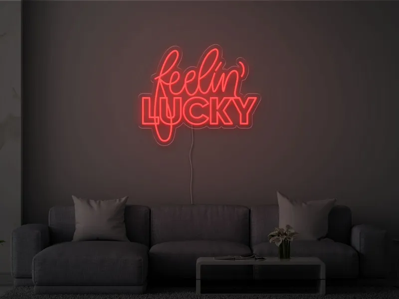 Feelin' Lucky - Semn Luminos LED Neon