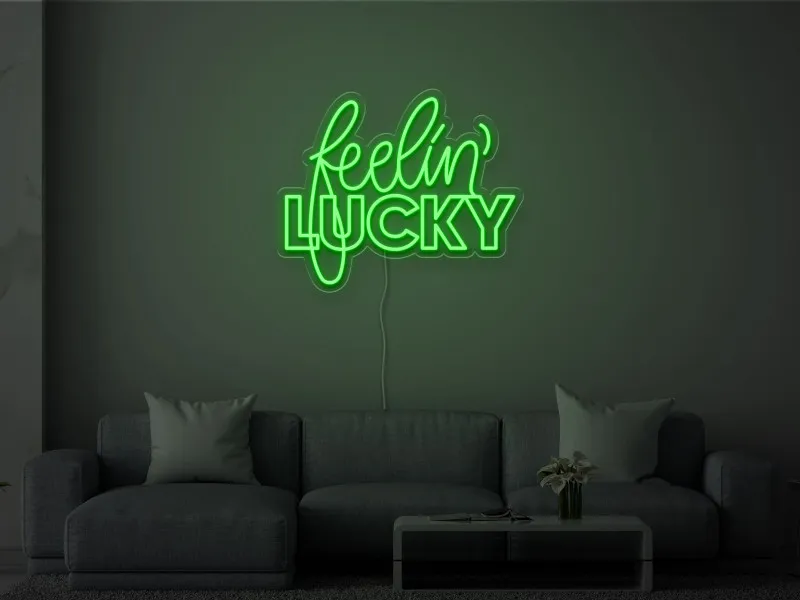 Feelin' Lucky - Semn Luminos LED Neon
