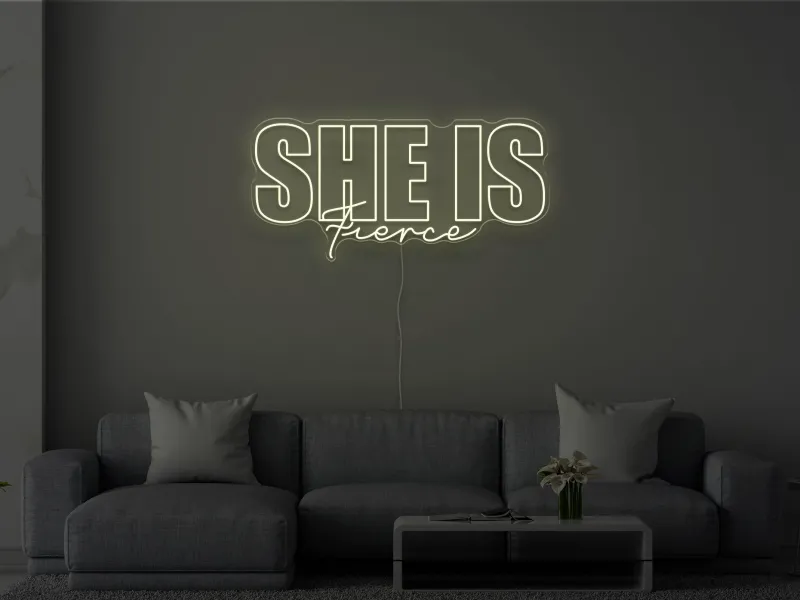 She is Fierce - Semn Luminos LED Neon