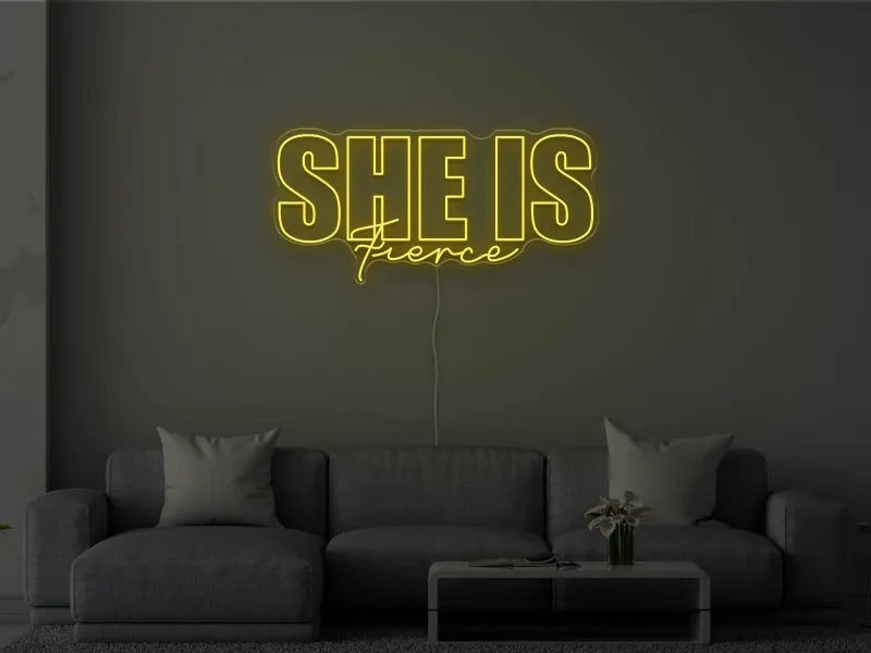 She is Fierce - Semn Luminos LED Neon