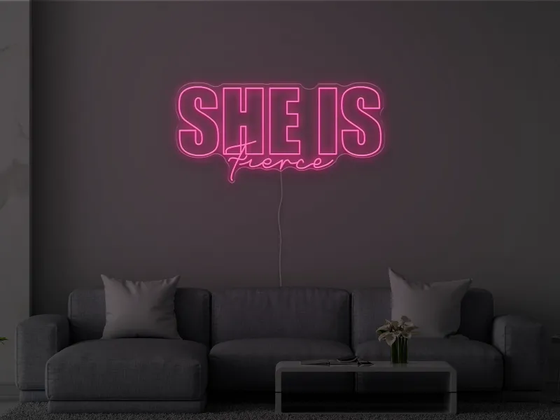 She is Fierce - Semn Luminos LED Neon