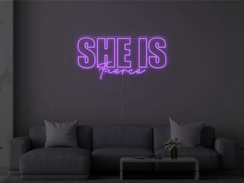 She is Fierce - Semn Luminos LED Neon