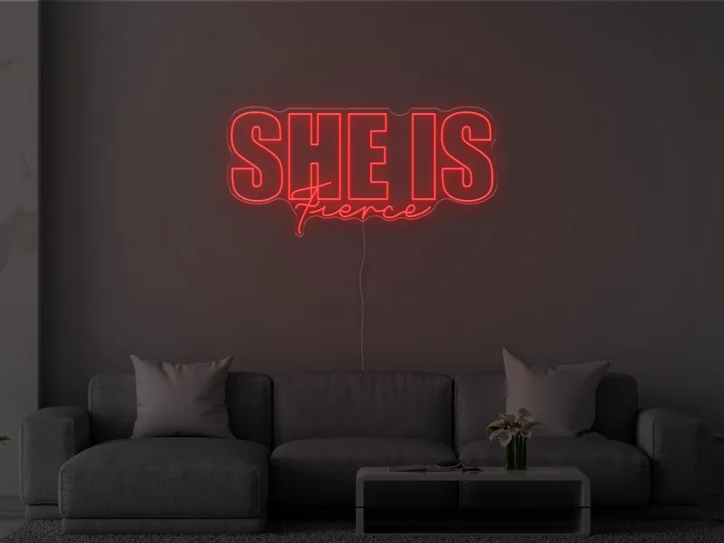 She is Fierce - Semn Luminos LED Neon