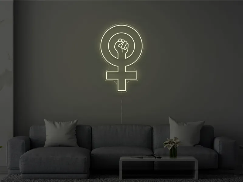 Feminism - Semn Luminos LED Neon