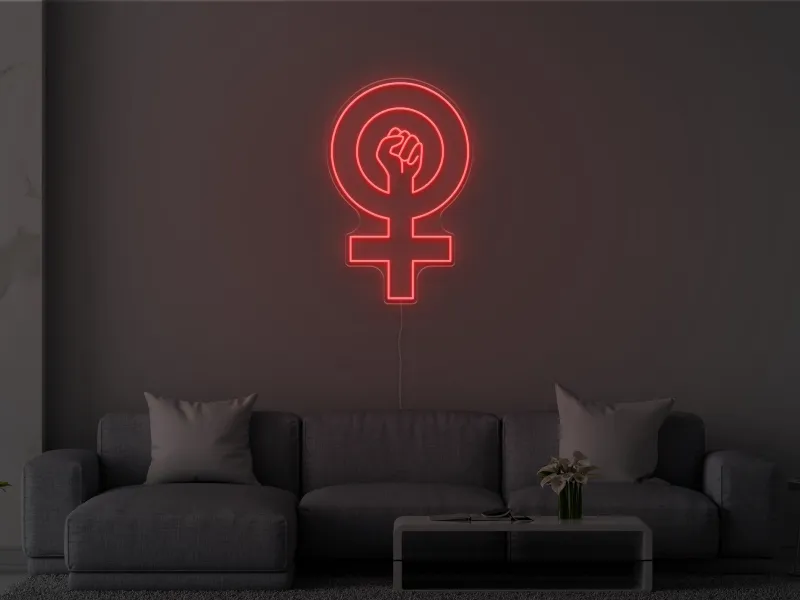 Feminism - Semn Luminos LED Neon