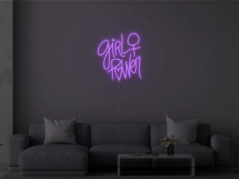 girl power - Semn Luminos LED Neon