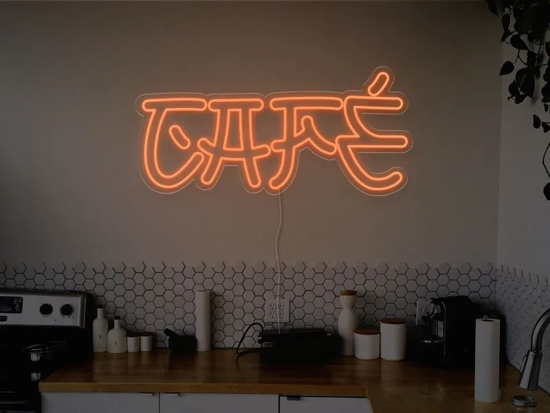 Cafe - Semn Luminos LED Neon