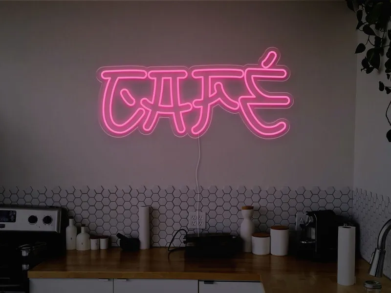 Cafe - Semn Luminos LED Neon
