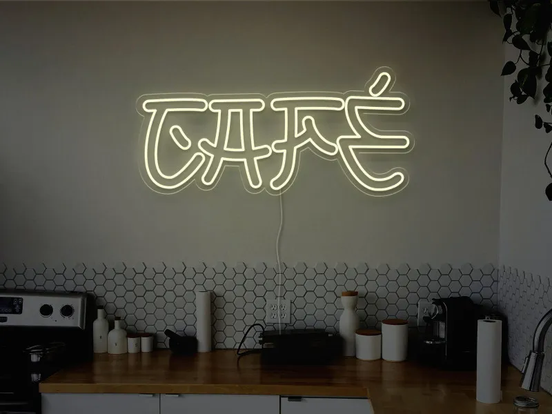 Cafe - Semn Luminos LED Neon