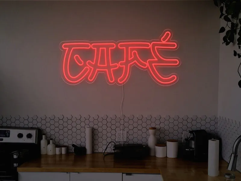 Cafe - Semn Luminos LED Neon