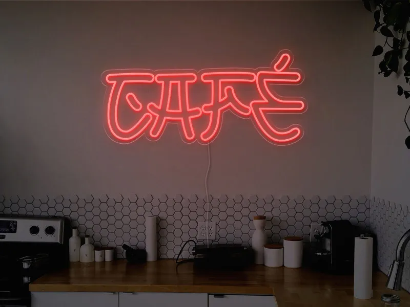 Cafe - Semn Luminos LED Neon