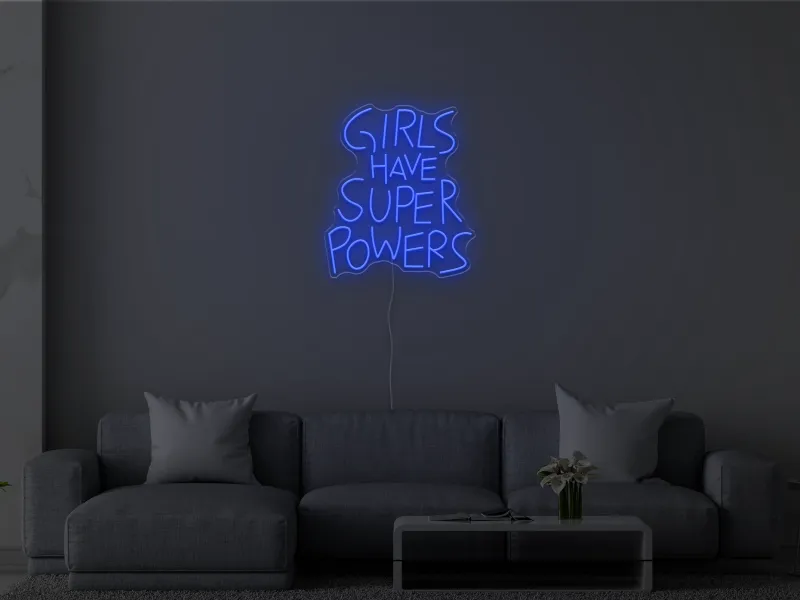 Girls Have Superpowers - Semn Luminos LED Neon