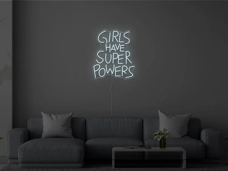 Girls Have Superpowers - Semn Luminos LED Neon