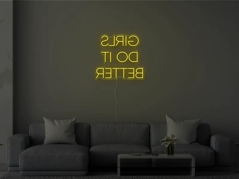GIRLS DO IT BETTER - Semn Luminos LED Neon