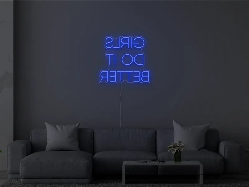 GIRLS DO IT BETTER - Semn Luminos LED Neon