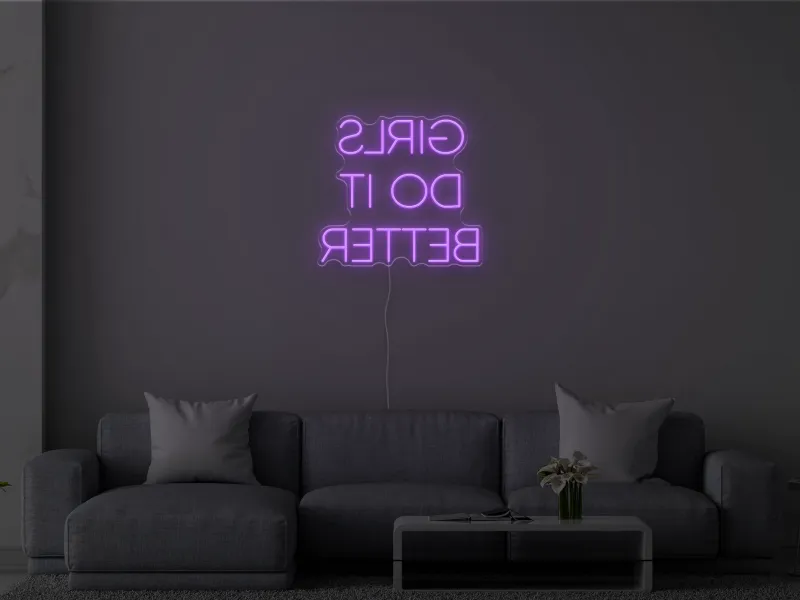 GIRLS DO IT BETTER - Semn Luminos LED Neon