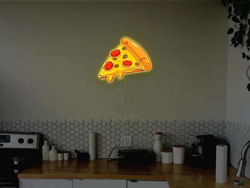 Pizza Slice- Semn Luminos LED Neon