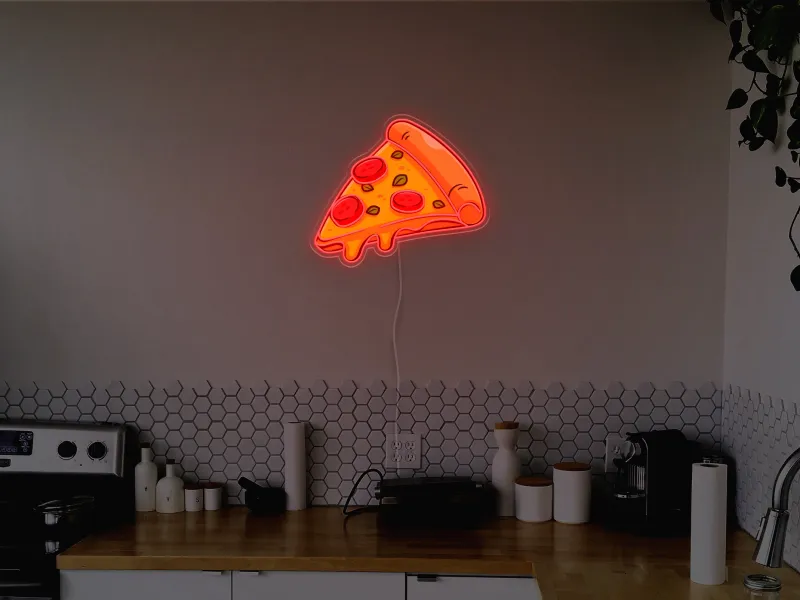 Pizza Slice- Semn Luminos LED Neon