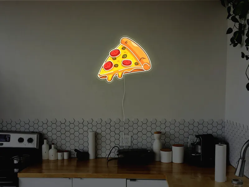 Pizza Slice- Semn Luminos LED Neon