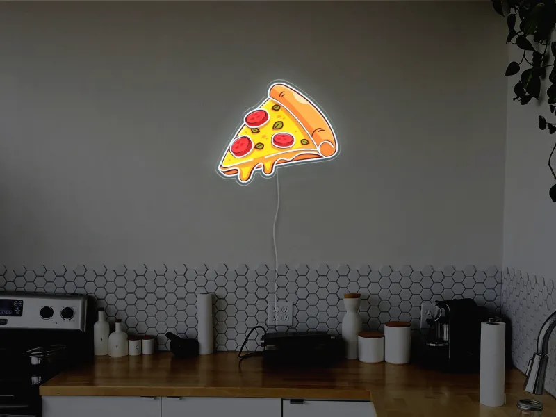 Pizza Slice- Semn Luminos LED Neon