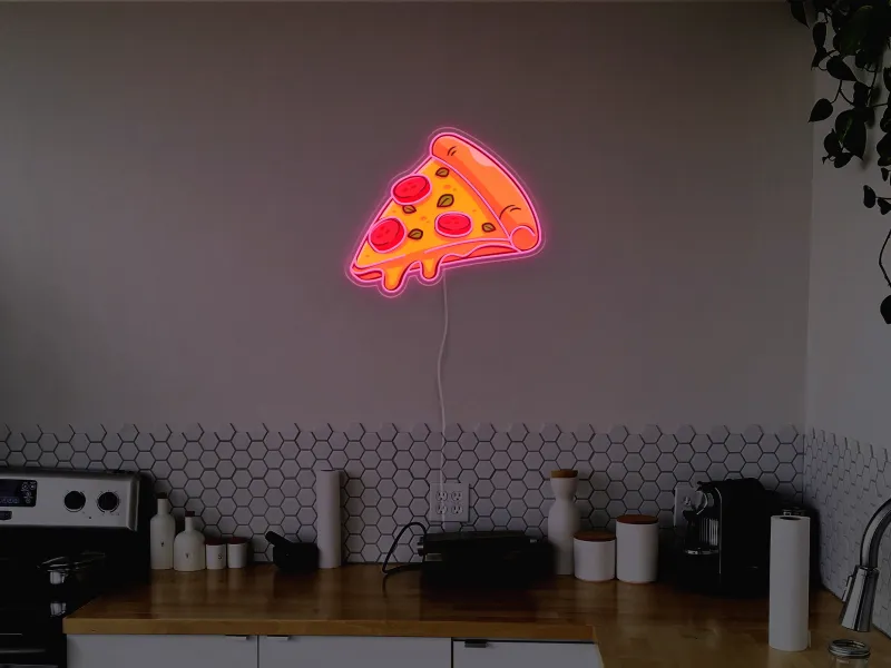 Pizza Slice- Semn Luminos LED Neon