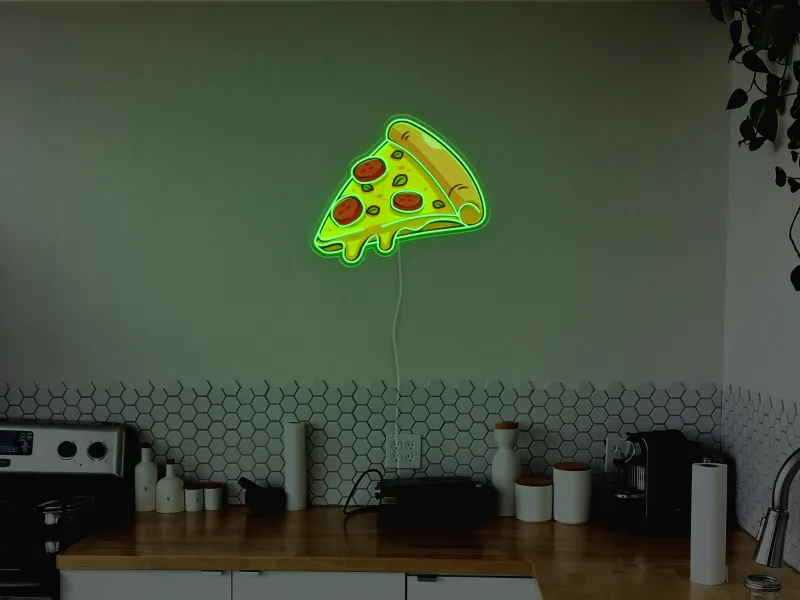 Pizza Slice- Semn Luminos LED Neon
