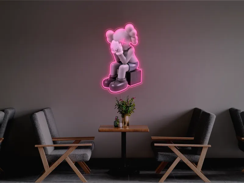 Kaws Companion - Semn Luminos LED Neon