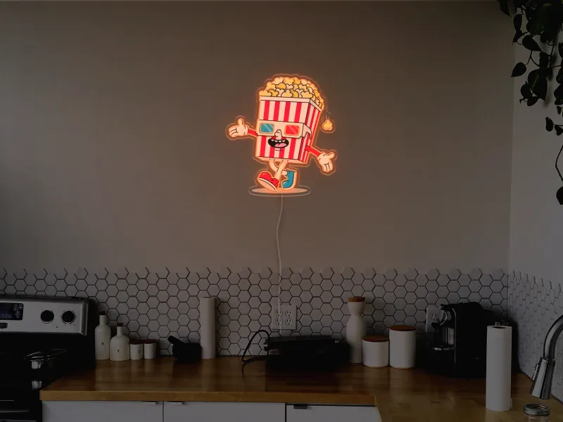 Popcorn - Semn Luminos LED Neon