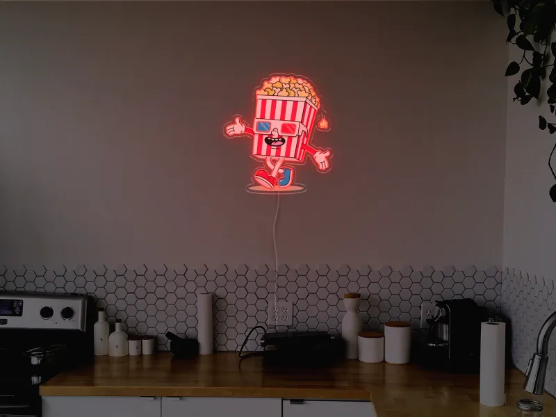 Popcorn - Semn Luminos LED Neon