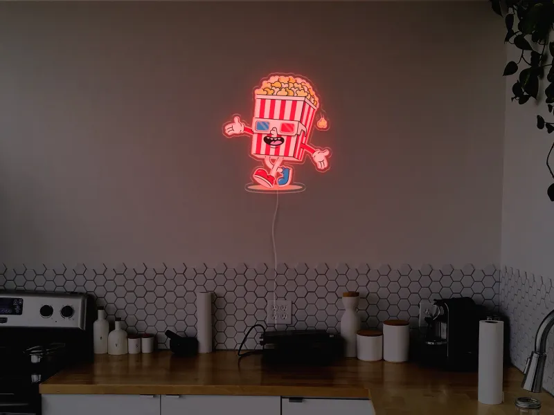 Popcorn - Semn Luminos LED Neon