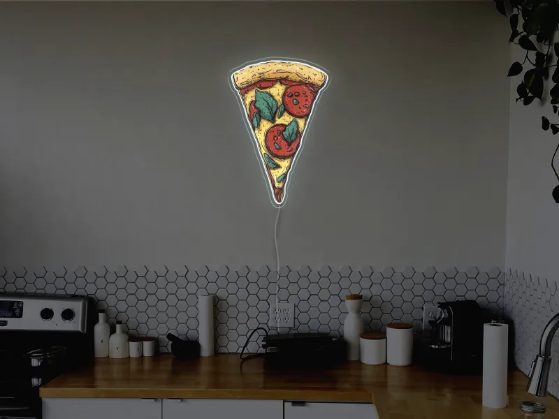 Pizza Slice - Semn Luminos LED Neon