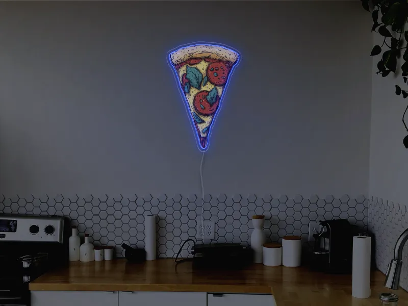 Pizza Slice - Semn Luminos LED Neon