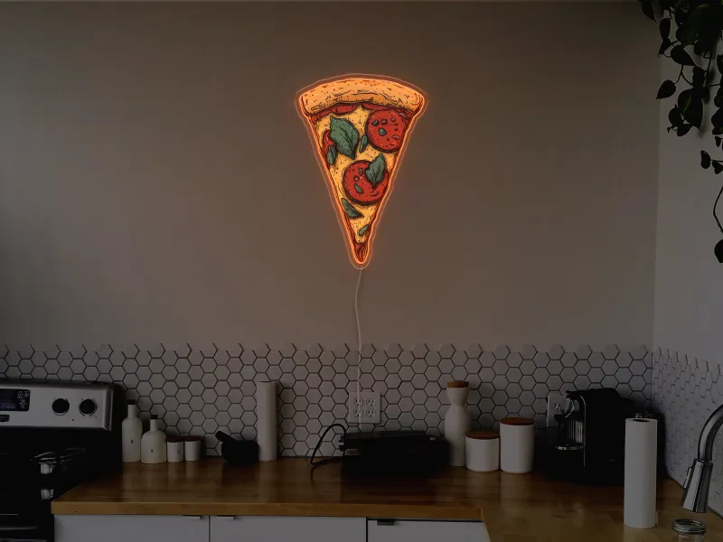 Pizza Slice - Semn Luminos LED Neon