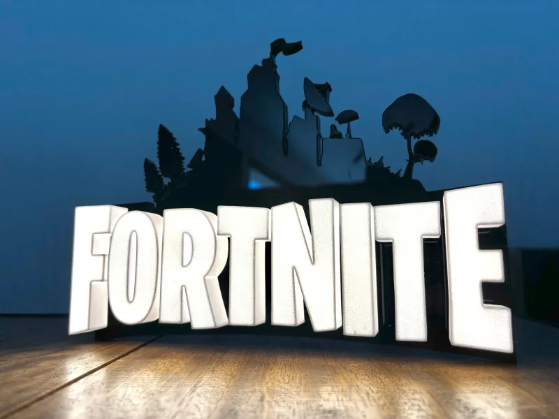 Fortnite - Semn Luminos Printat 3D