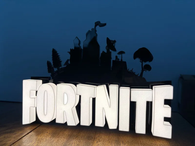 Fortnite - Semn Luminos Printat 3D