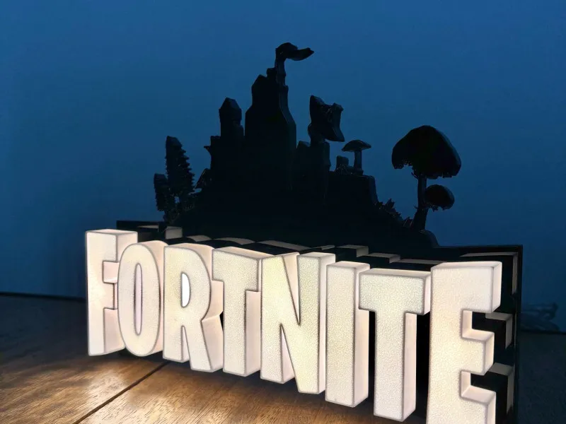 Fortnite - Semn Luminos Printat 3D
