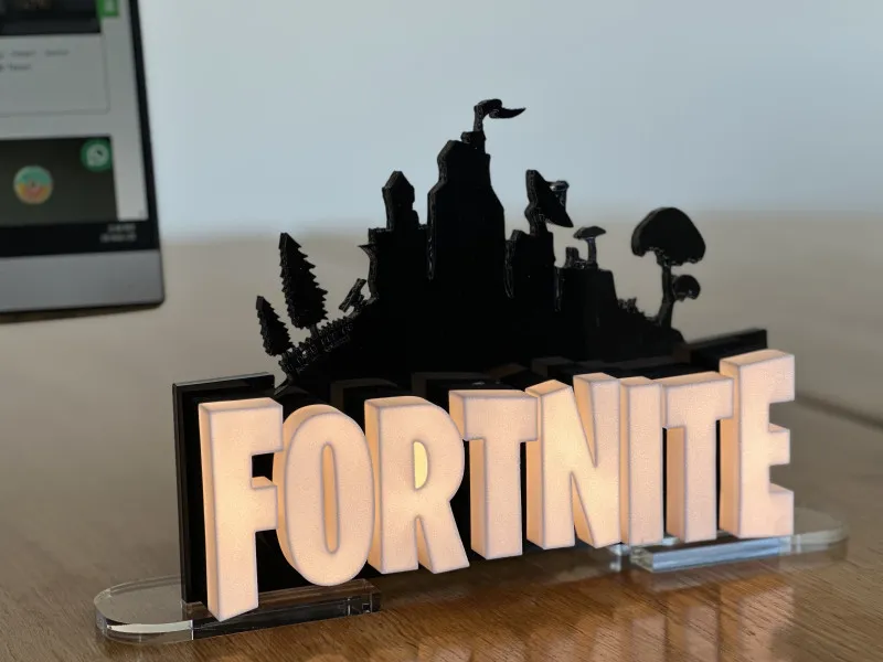 Fortnite - Semn Luminos Printat 3D