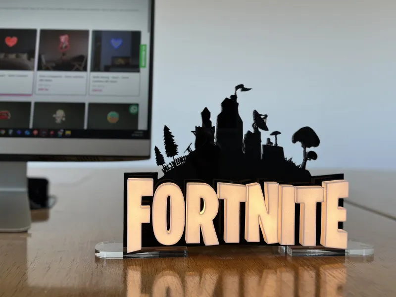Fortnite - Semn Luminos Printat 3D