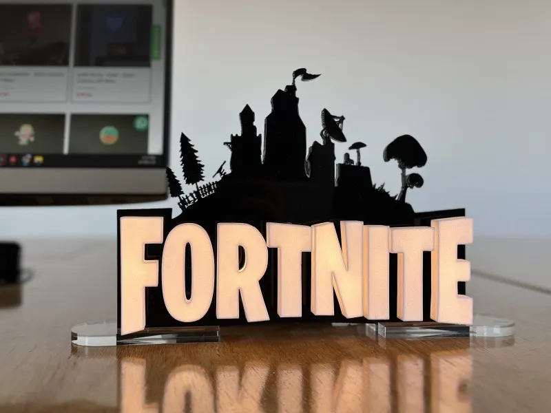Fortnite - Semn Luminos Printat 3D