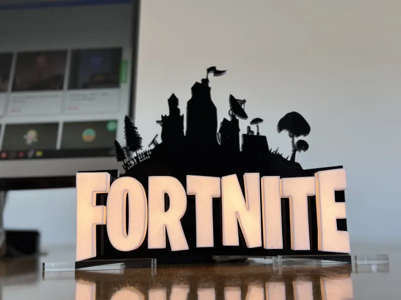 Fortnite - Semn Luminos Printat 3D