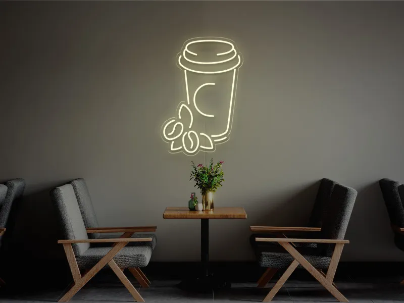 Cana Cafea-Semn Luminos Led Neon