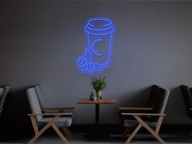 Cana Cafea-Semn Luminos Led Neon